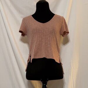 Women’s Cute Light Pink Stretchy Top.